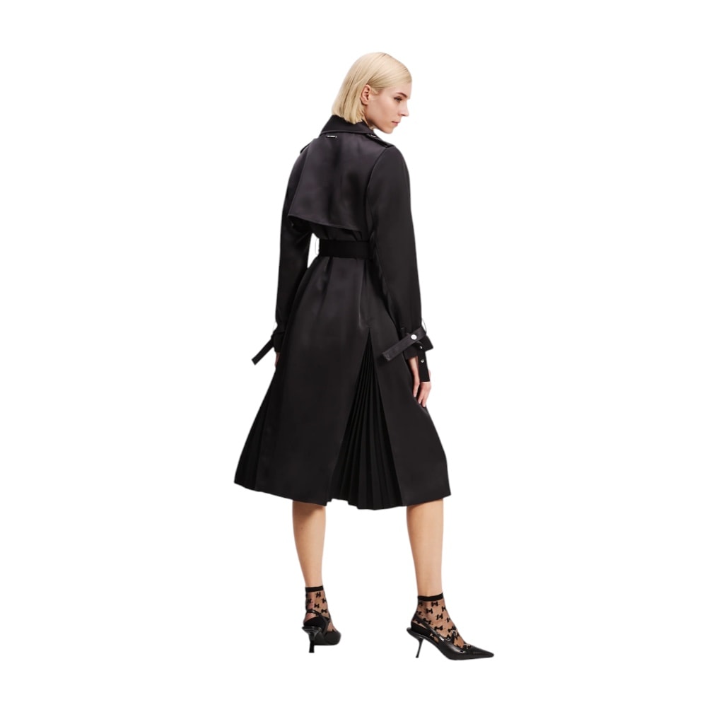 Gabardina mujer fluida negra Karl Lagerfeld | Gallery Carrilé foto 3