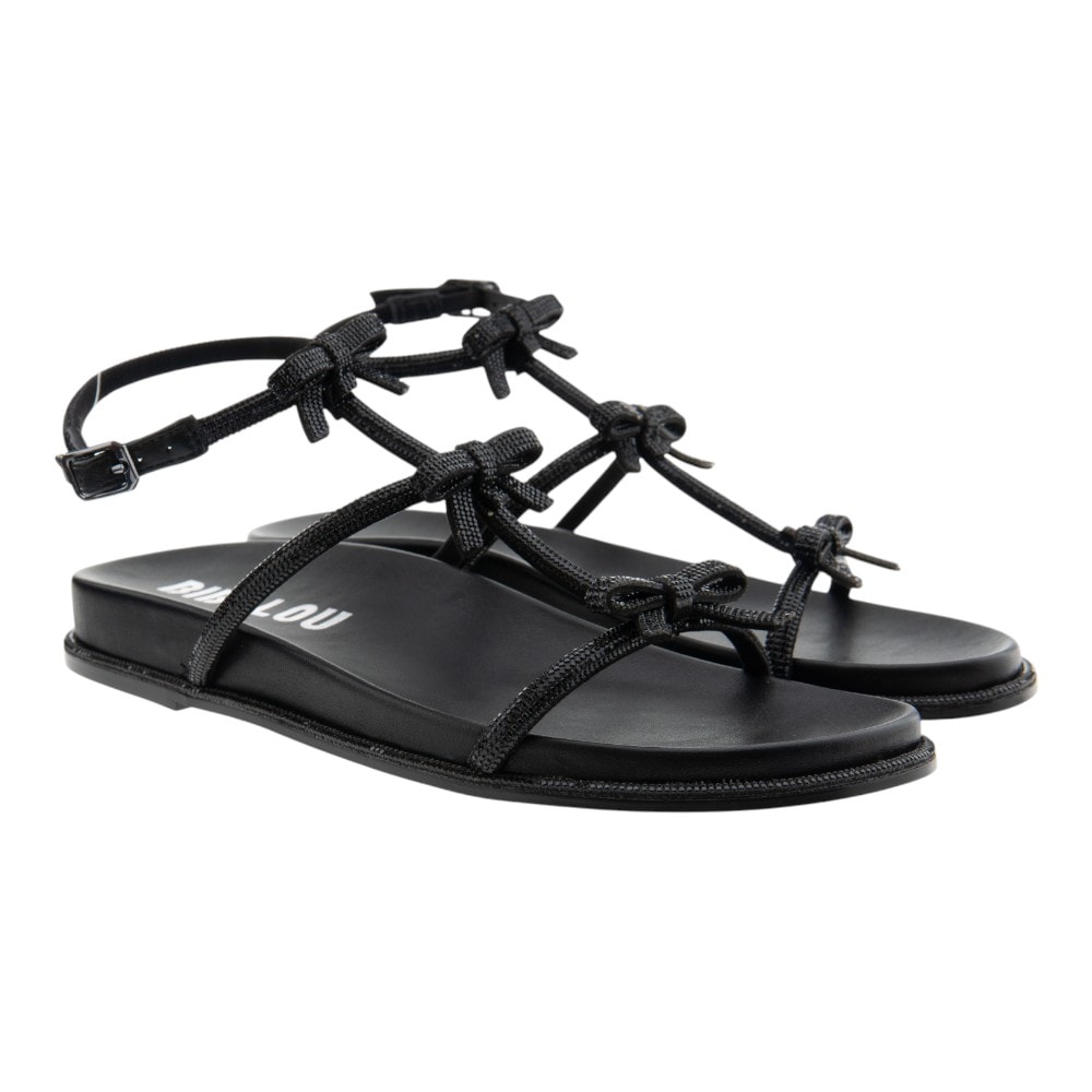 Sandalias elegantes planas lazos mujer Bibi Lou Abby Sandal
