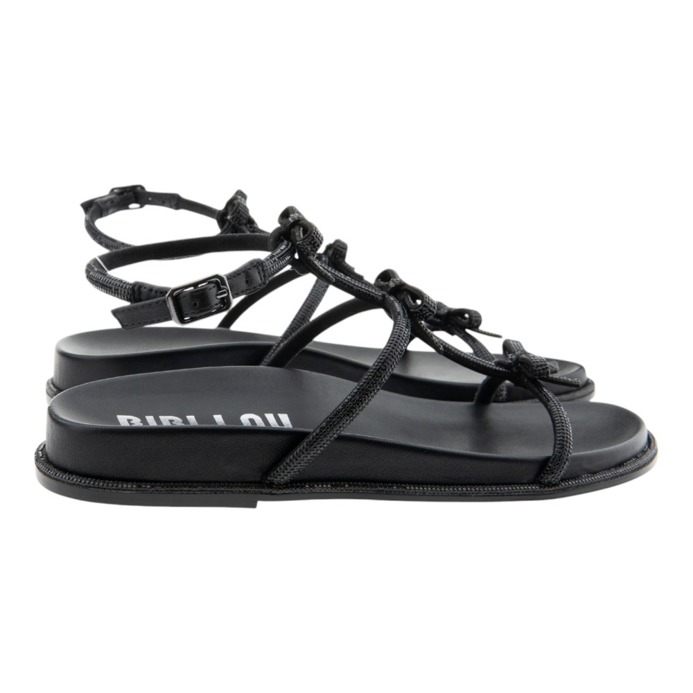 Sandalias elegantes planas lazos mujer Bibi Lou  | Carrilé foto 4