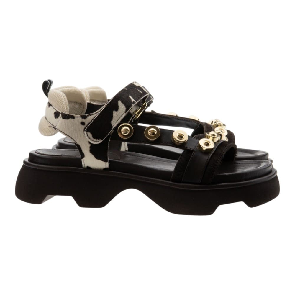 Sandalias mujer estampado vaca Jeannot AJ504