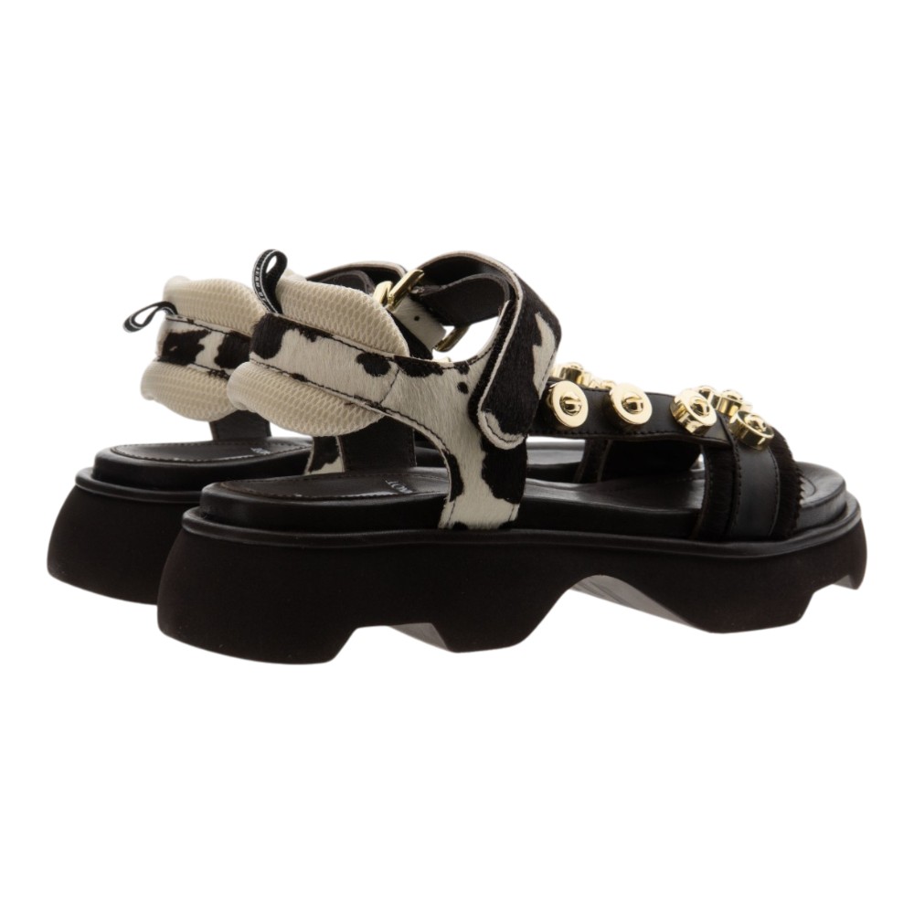 Sandalias mujer estampado vaca Jeannot foto 4