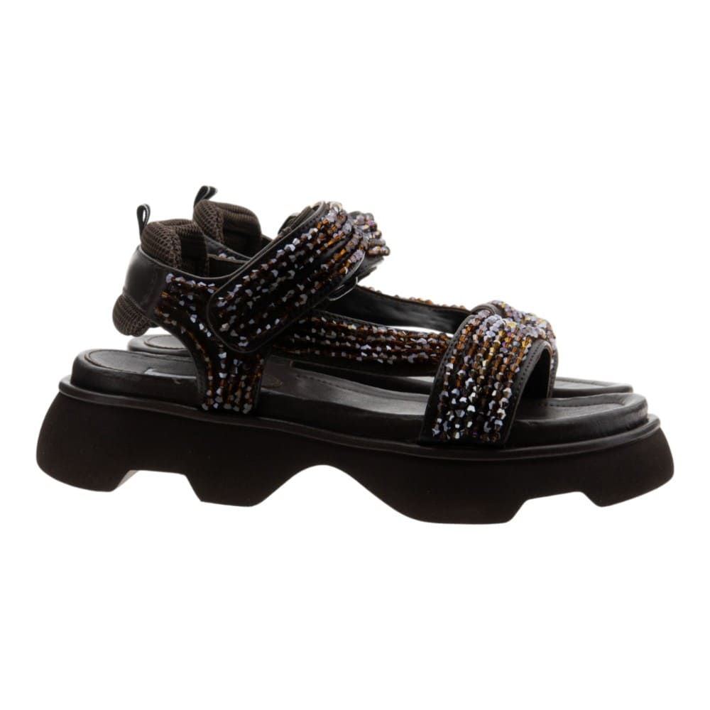 Sandalias bio marrones velcros Jeannot AJ505