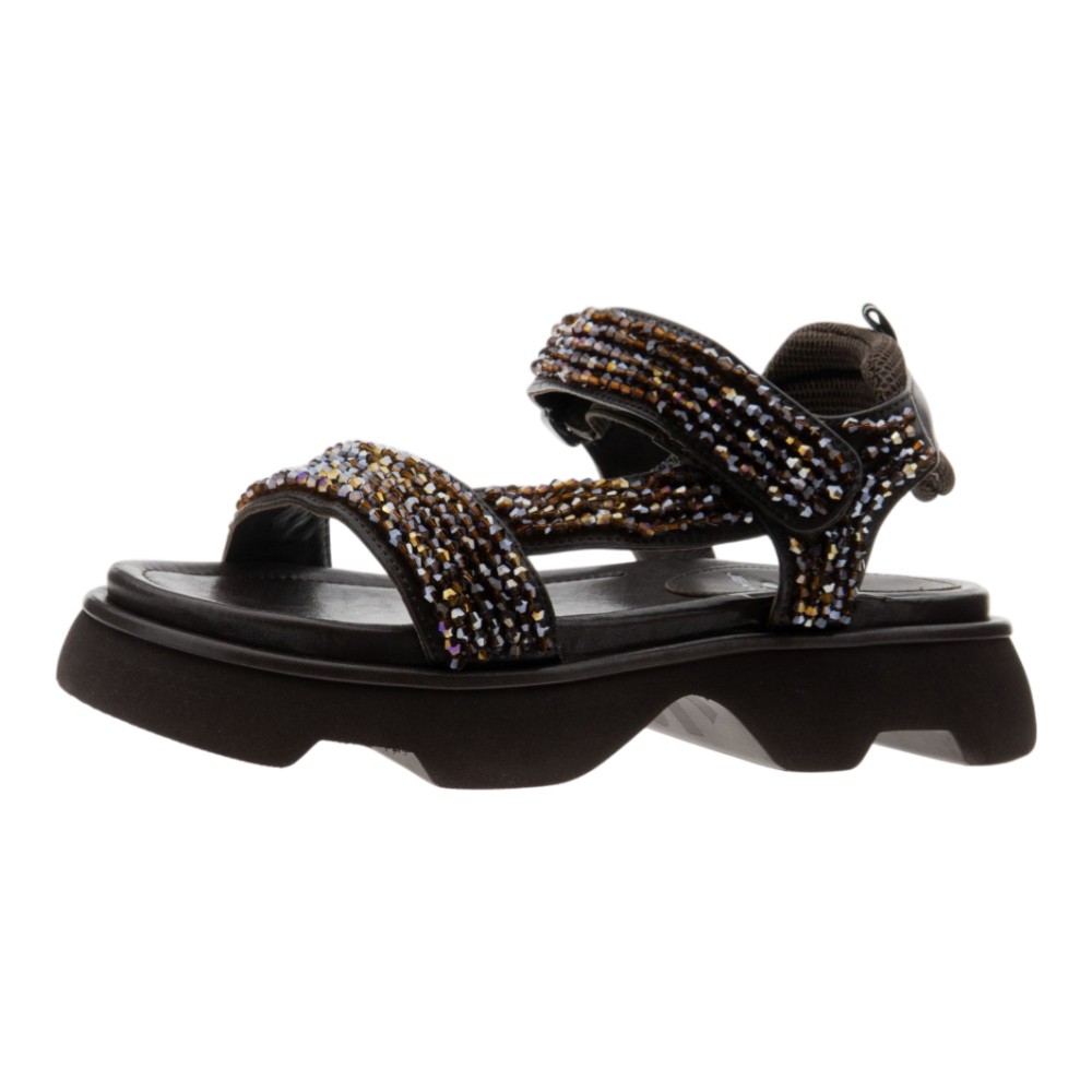 Sandalias bio marrones velcros Jeannot foto 3