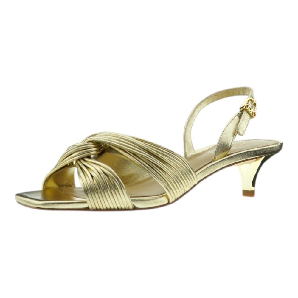 Sandalias mujer doradas tacón Michael Kors – Glamour y sofisticación foto 3