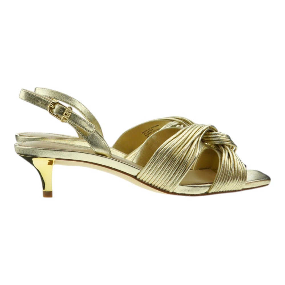 Sandalias mujer doradas tacón Michael Kors – Glamour y sofisticación foto 4