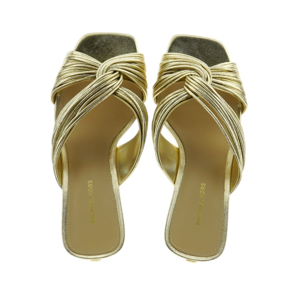Sandalias Tacón Doradas Mujer Michael Kors | Glamour y Sofisticación en Gallery Carrile foto 2