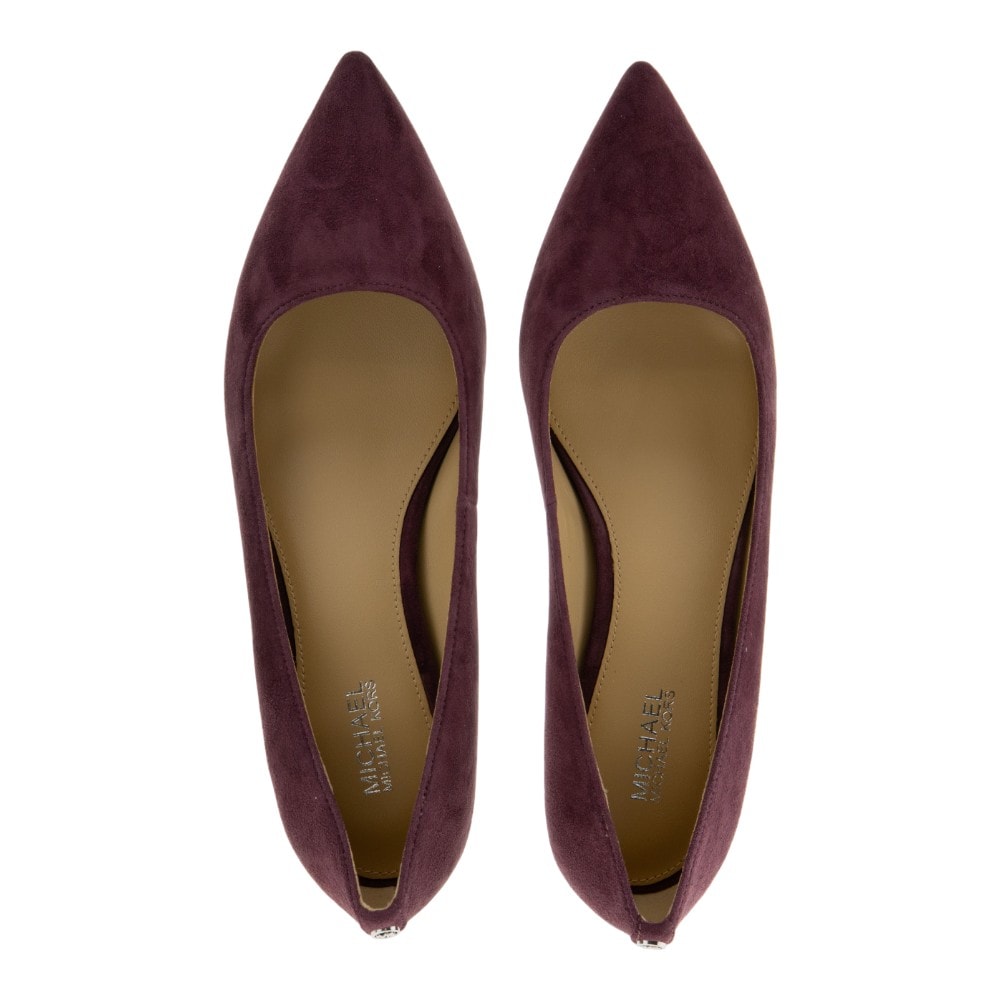 Zapato tacón granate Michael Kors ante y tacón bajo foto 2