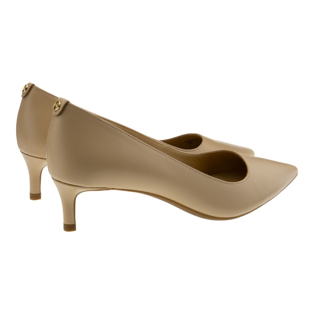 Zapato tacón bajo nude Michael Kors piel punta fina foto 4