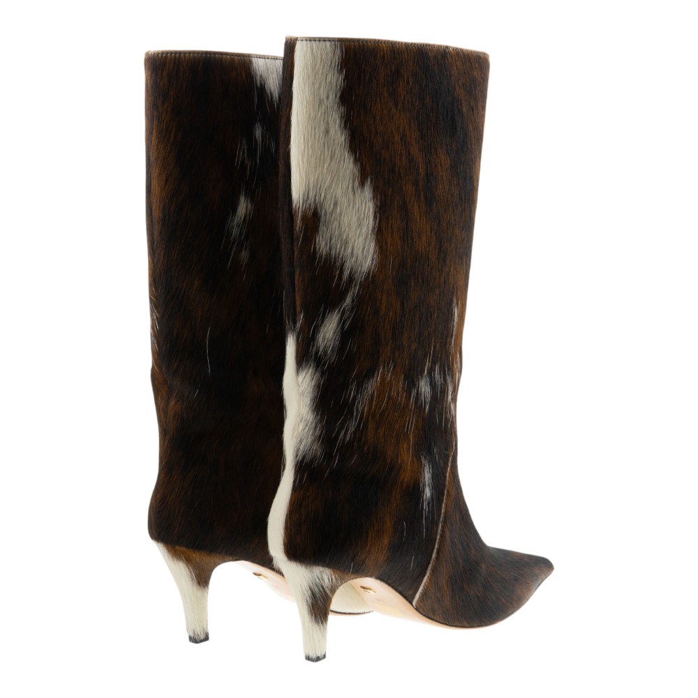 Botas tacón mujer vaca Lola Cruz – Pelo natural y estilo cowboy foto 4
