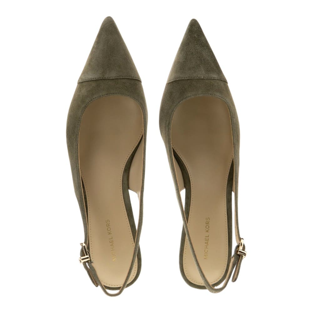 Zapato Salón Destalonado Ante Taupe Michael Kors foto 2