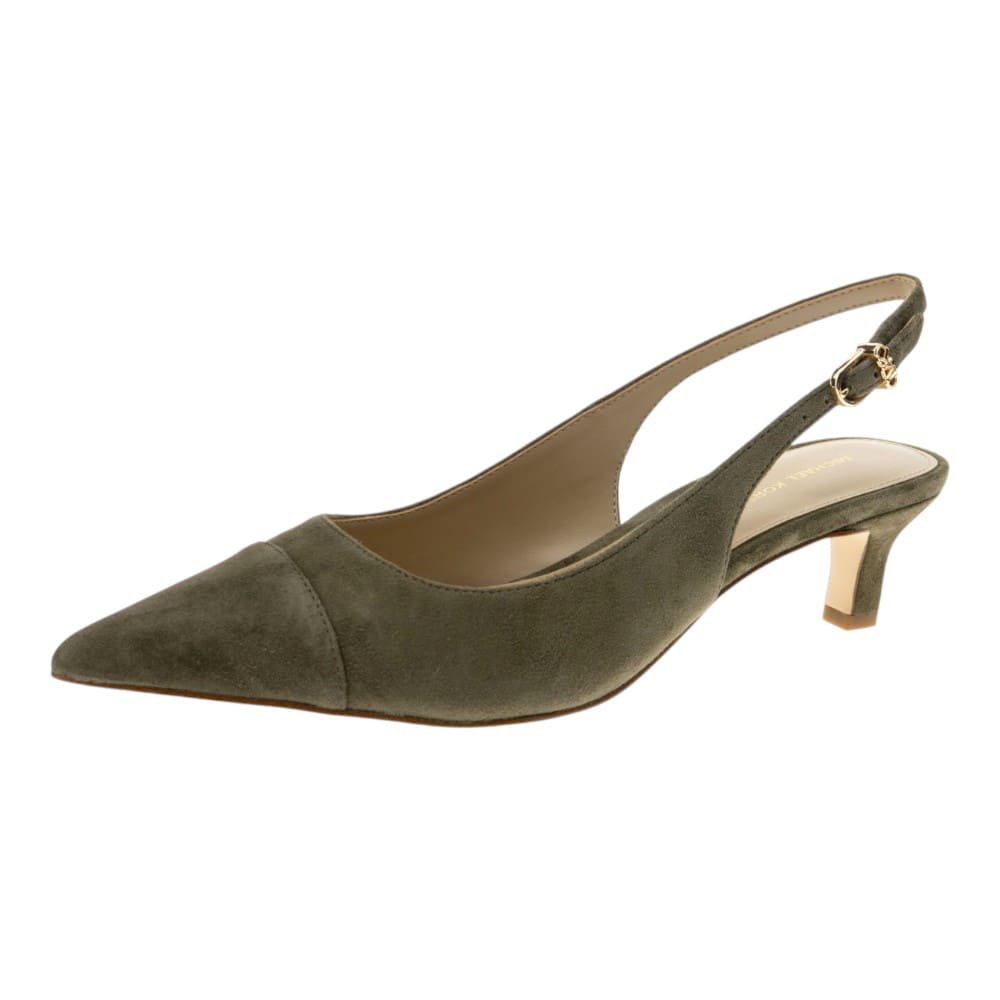 Zapato Salón Destalonado Ante Taupe Michael Kors foto 3