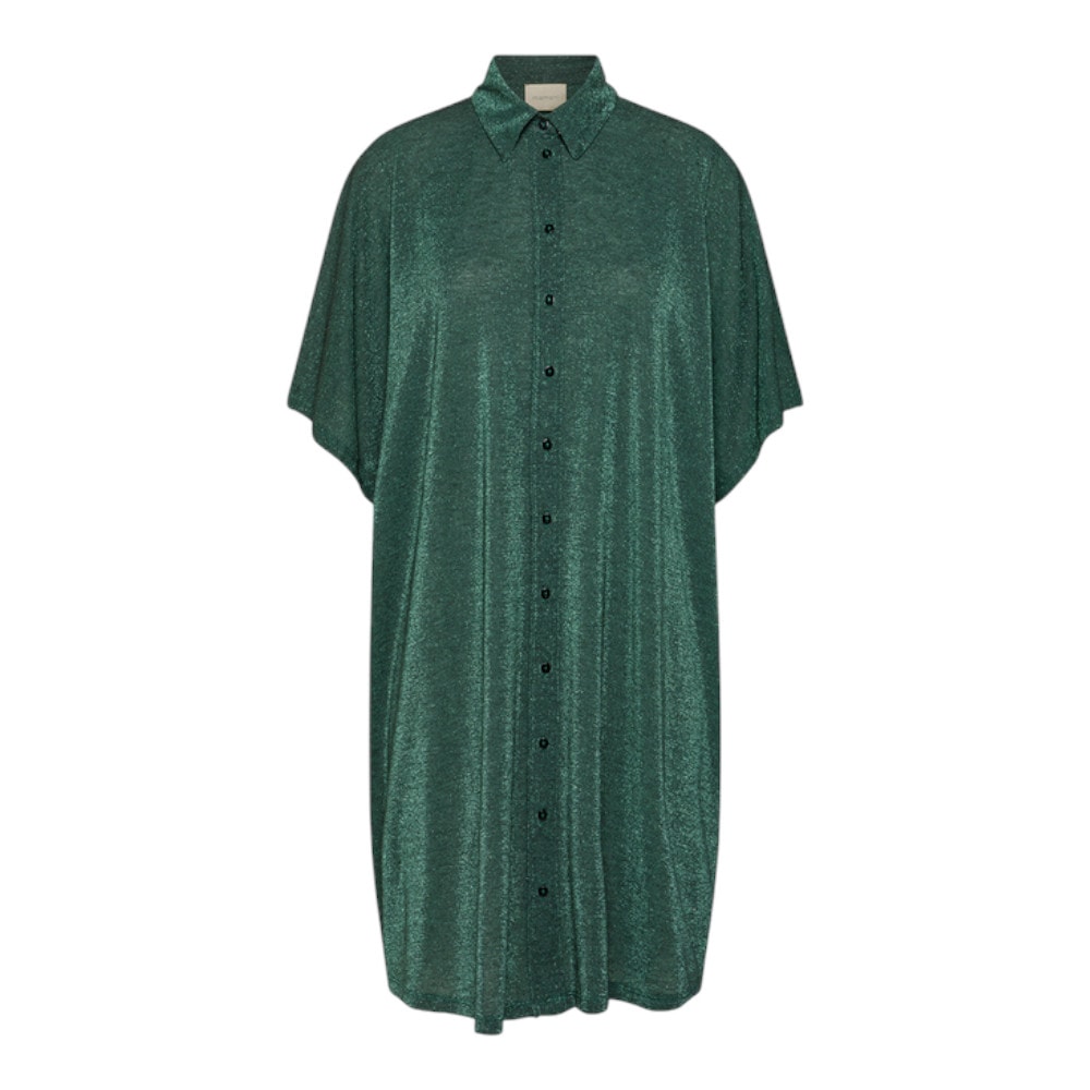 Vestido Botones Verde Momoni Asado