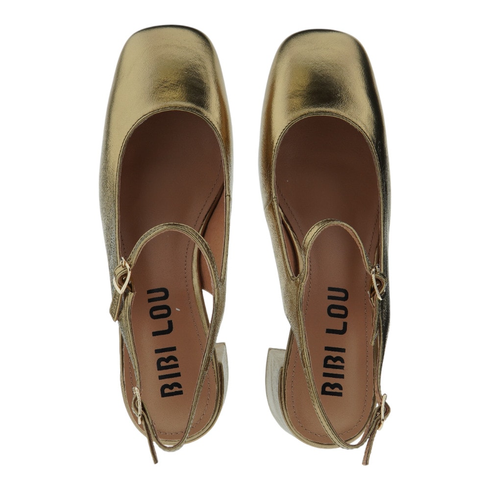 Zapatos destalonados Bibilou dorado | Elegancia y comodidad foto 2