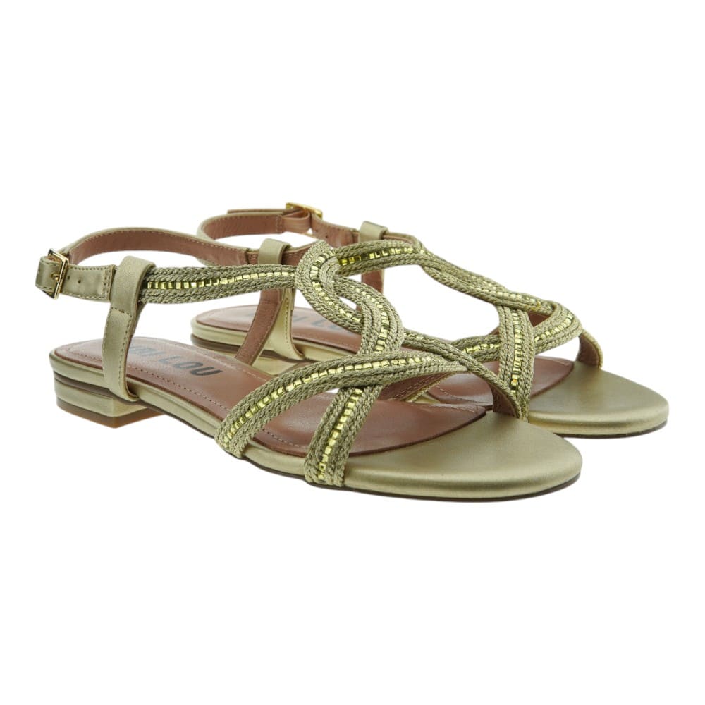 Sandalias mujer metalizadas cristales BibiLou AYLA SANDAL
