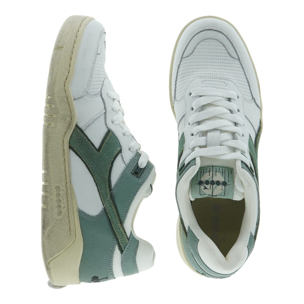 Zapatillas Diadora Hombre Blancas y Verdes | Gallery Carrilé foto 2