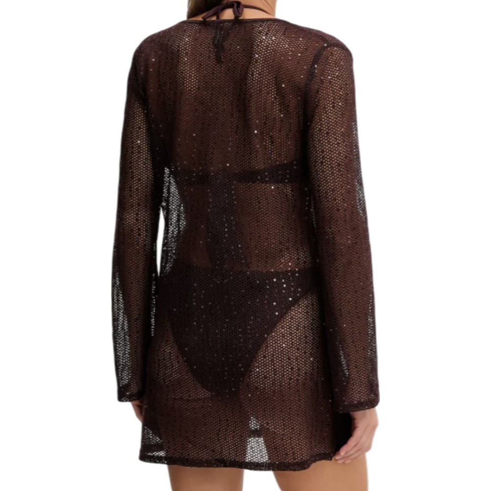 Vestido playa lentejuelas Karl Lagerfeld elegante y brillante foto 2