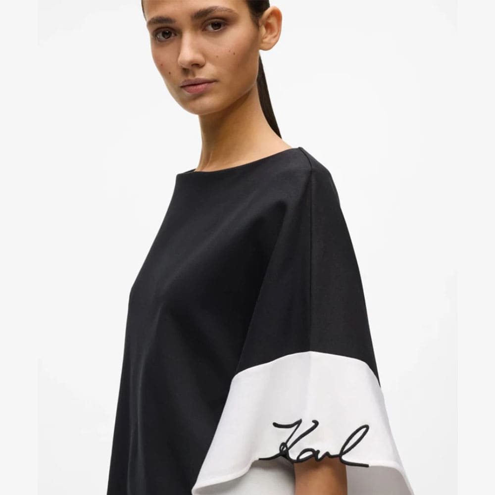 Camiseta algodón manga ancha Karl Lagerfeld elegante y moderna foto 3
