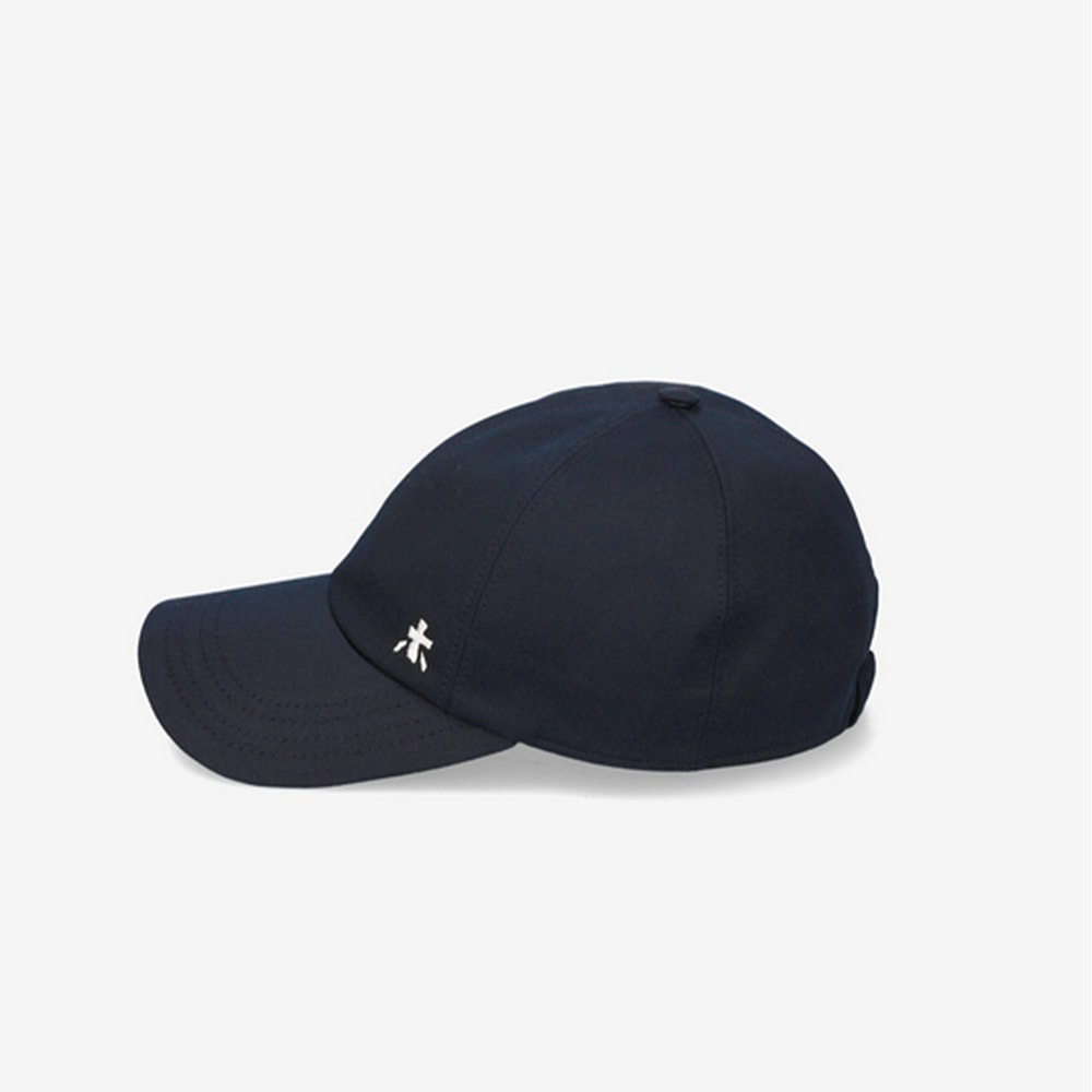 Gorra azul marino de estilo deportivo con logo bordado – Premiata foto 2