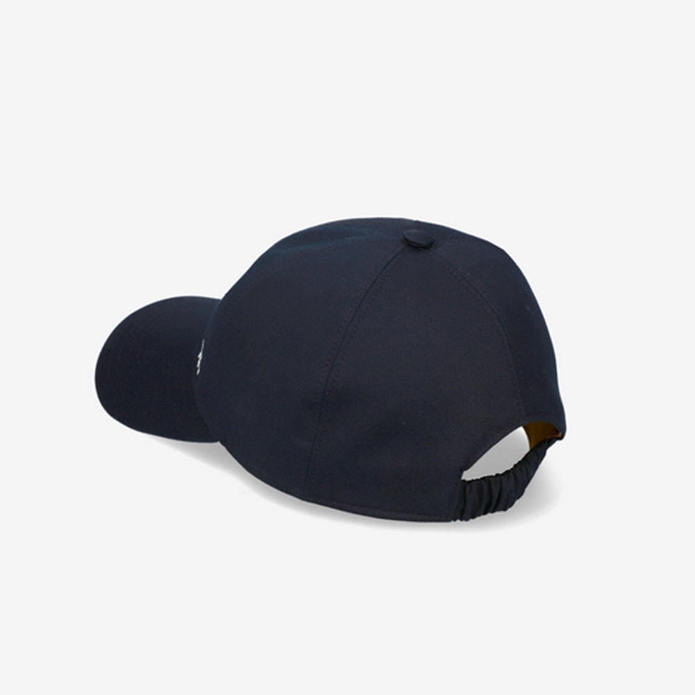Gorra azul marino de estilo deportivo con logo bordado – Premiata foto 3