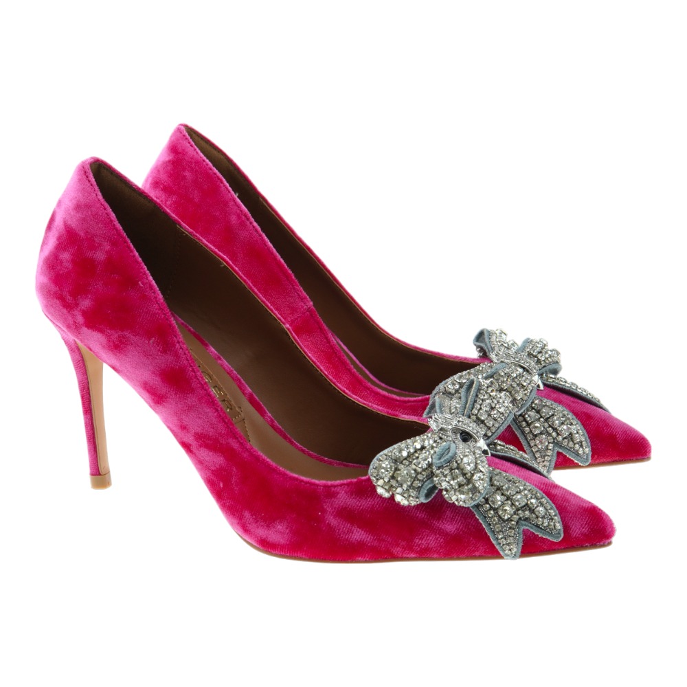 Salón fiesta terciopelo lazo Kurt Geiger Belgravia Bow