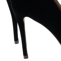 Zapato salón fiesta terciopelo negro Kurt Geiger Belgravia Bow foto 7