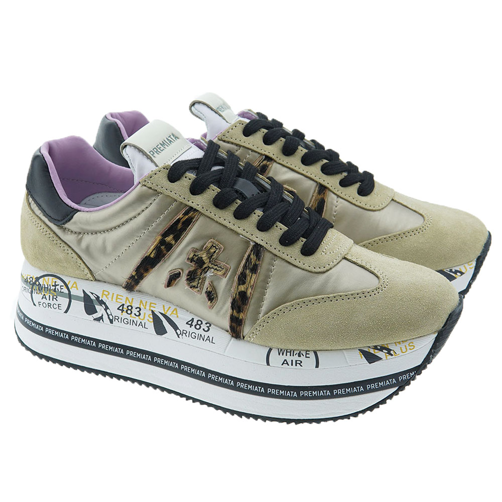 Sneakers mujer plataforma cordón Premiata Beth 6018