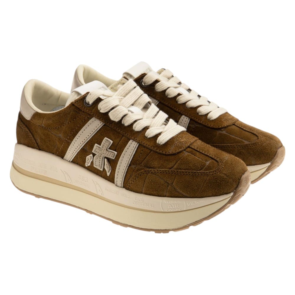 Sneakers mujer plataforma ante cuero Premiata Bethcoin 8504