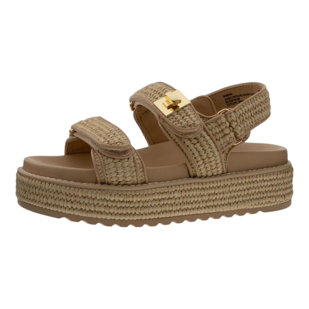 Compra Sandalias Plataforma Steve Madden Rafia Beige | Carrile.es foto 3