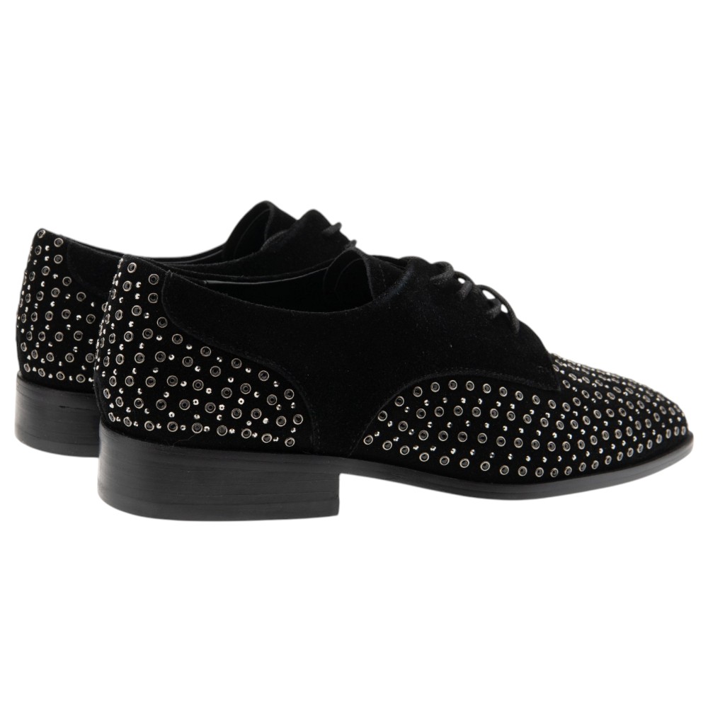 Zapato Blucher Negros Tachas Mujer Jeannot foto 4