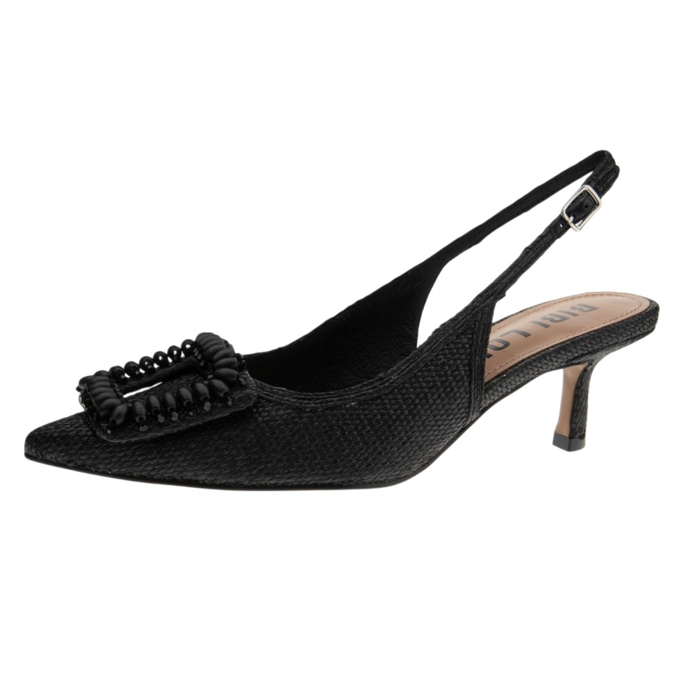 Zapatos salon rafia tacon Bibilou foto 3