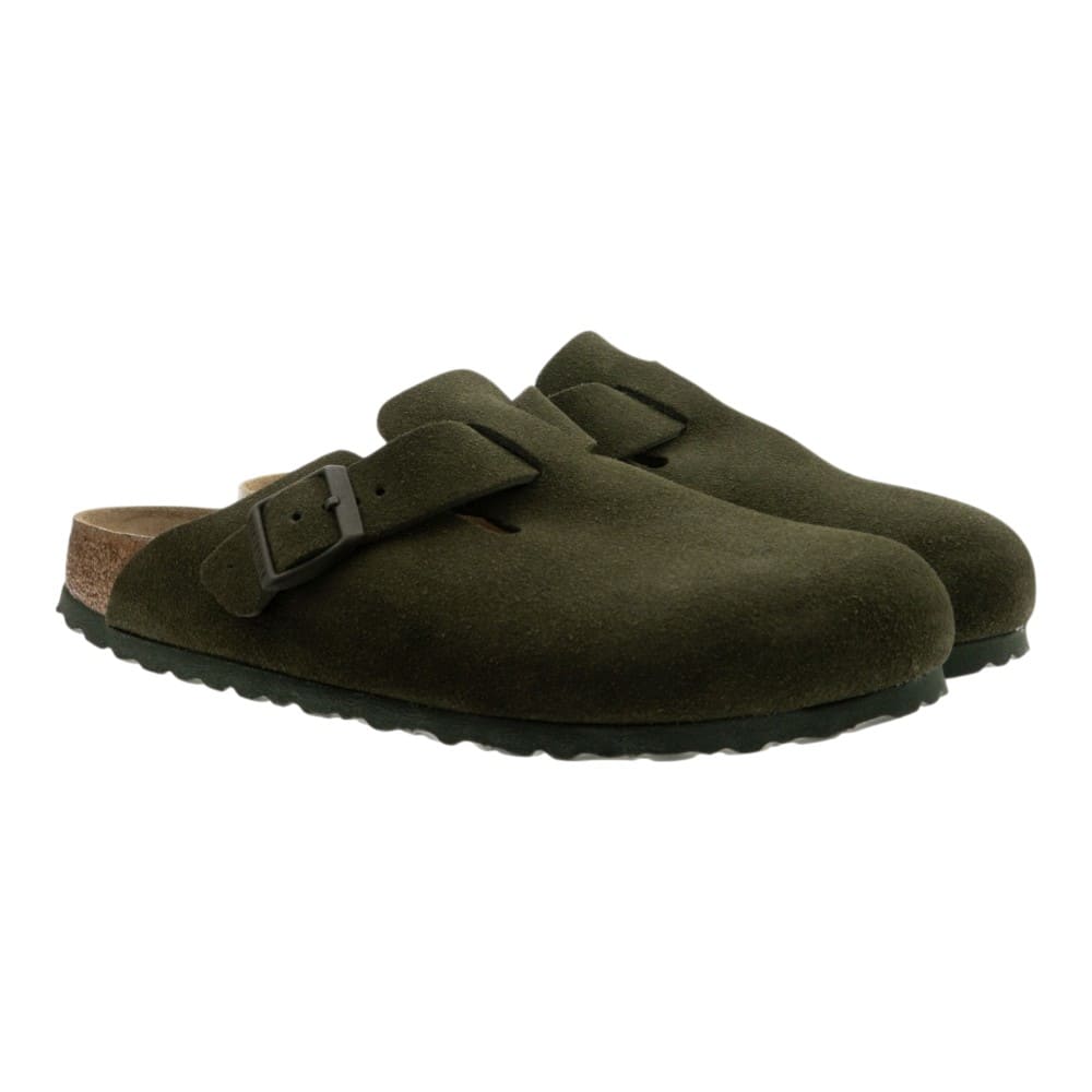 Zueco ante kaki caballero Birkenstock Boston Leve