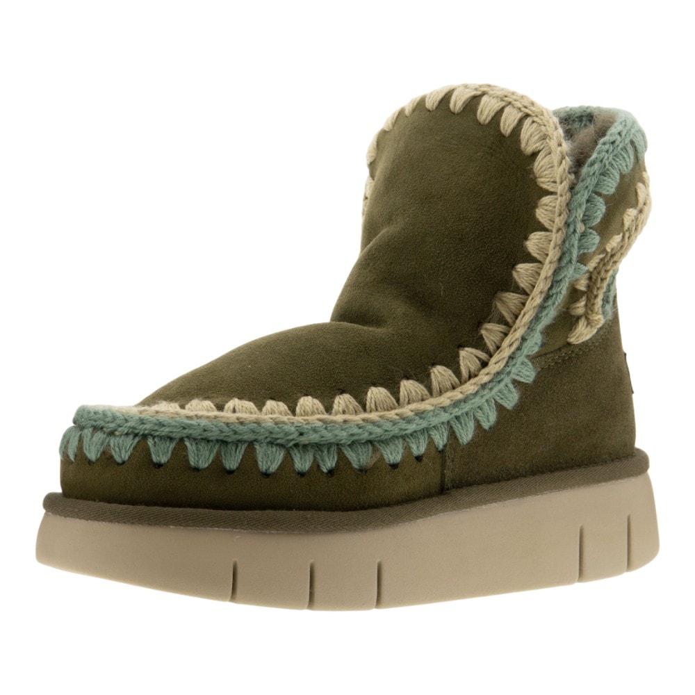 Botas australianas borreguillo mujer Mou verde caqui foto 3