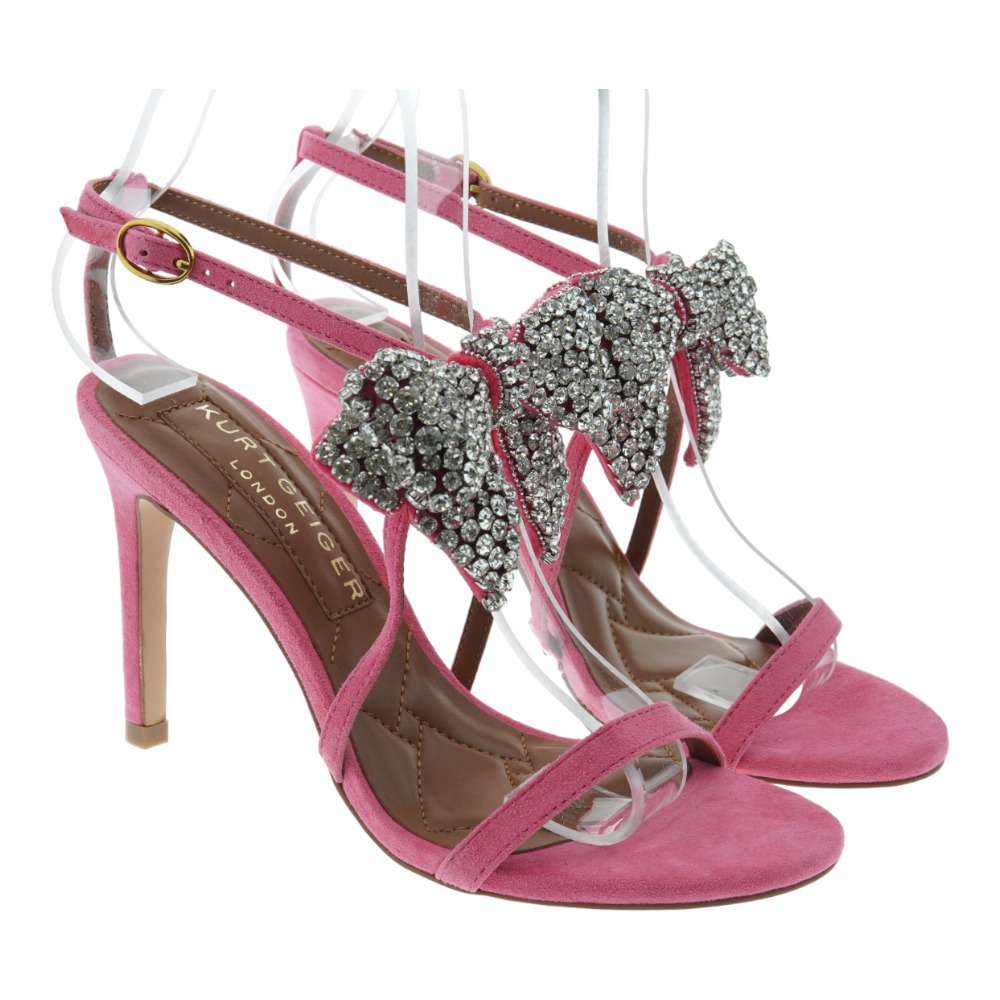 Sandalias vestir stiletto lazo strass Kurt Geiger Bromley Bow Sandal