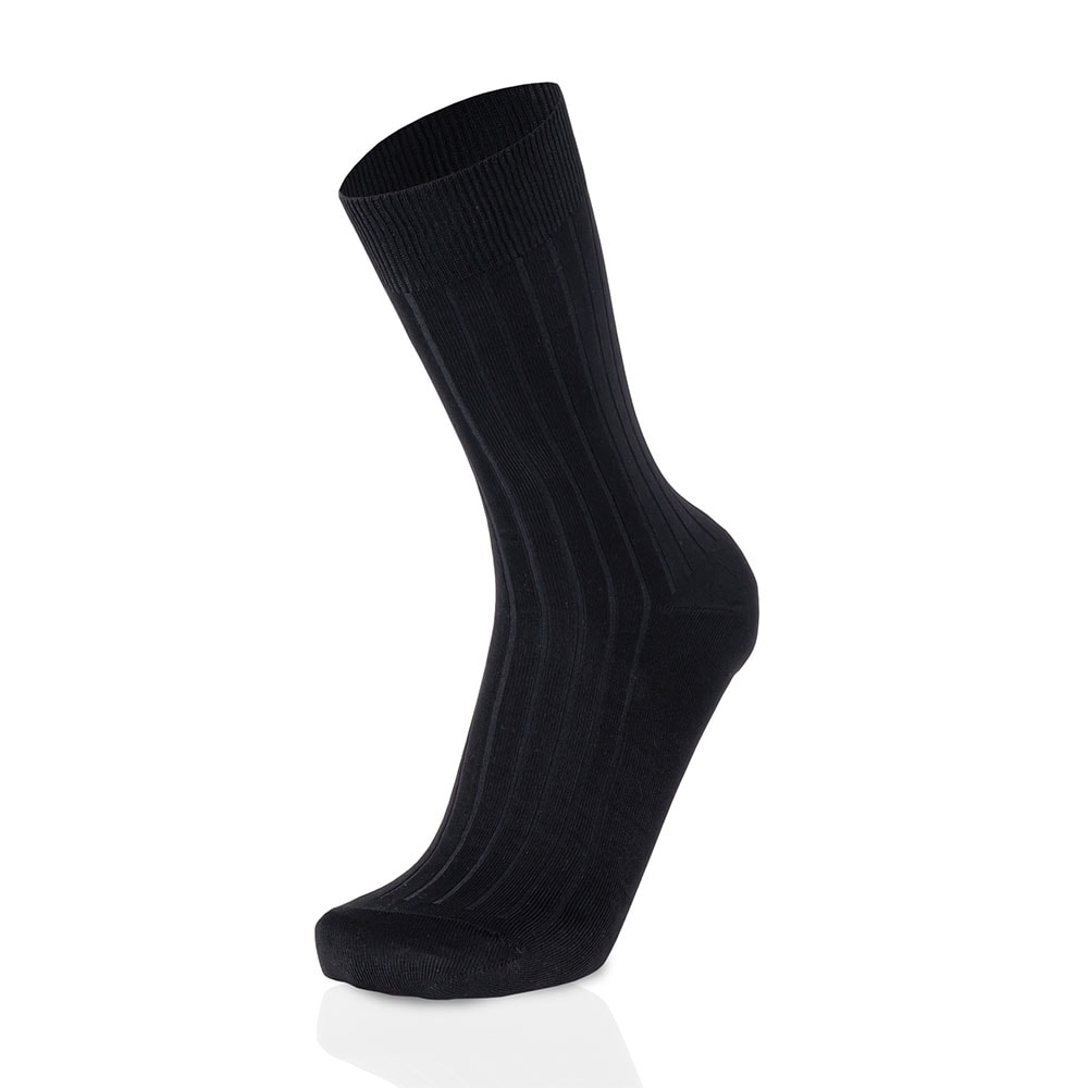 Calcetines canalé caballero West Mister Negro