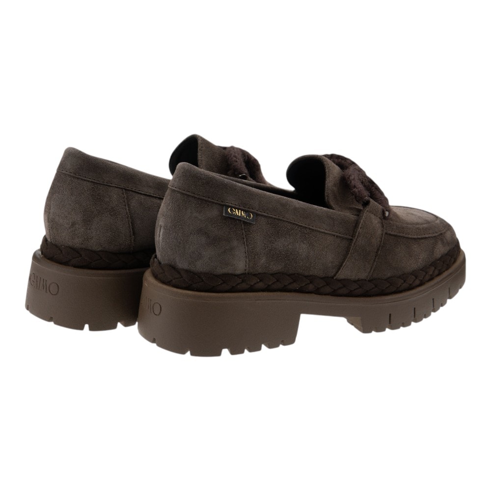 Mocasín serraje mujer Gaimo con suela volumen foto 4