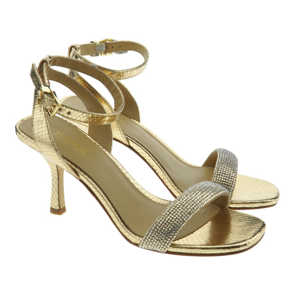 Sandalia tacón fiesta brillo Michael Kors Carrile Sandal