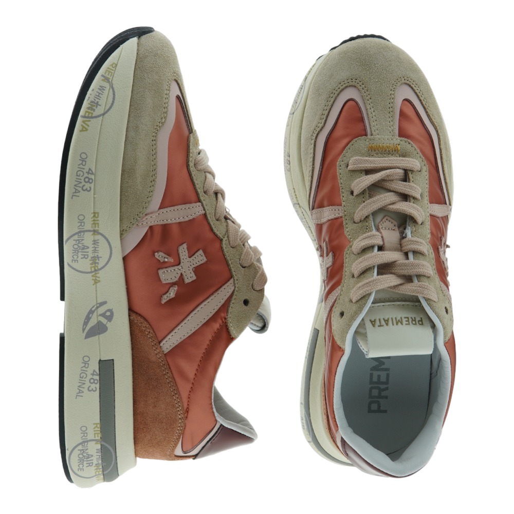 Deportiva mujer casual cordones doble suela Premiata Cassie foto 2