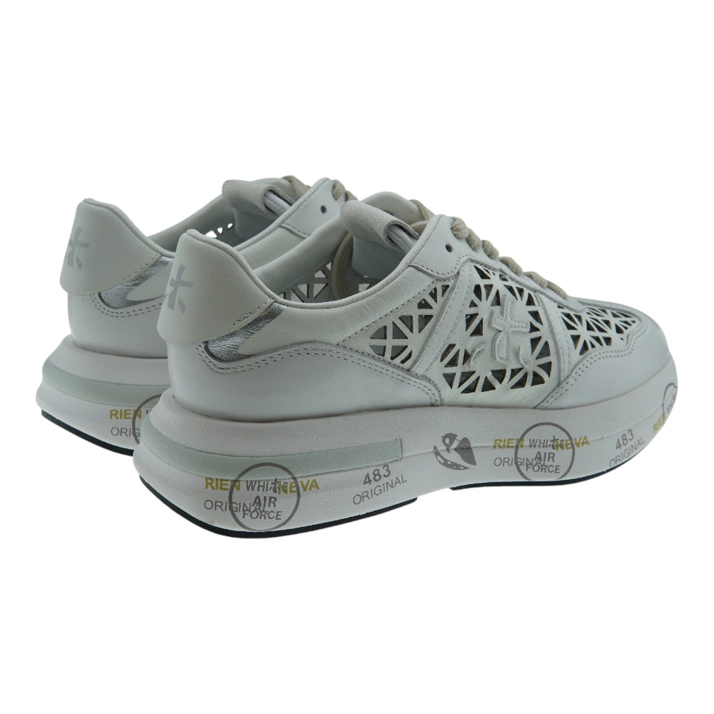 Sneakers mujer blancas troqueladas Premiata | Diseño exclusivo y transpirabilidad foto 4