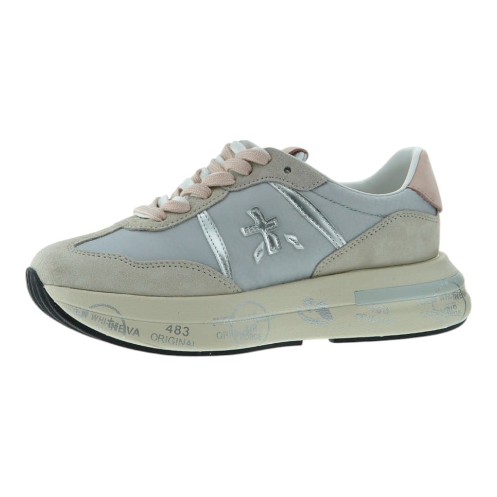 Compra Sneakers Beig Mujer Premiata Lander Beige y Plata | Gallery Carrile foto 3