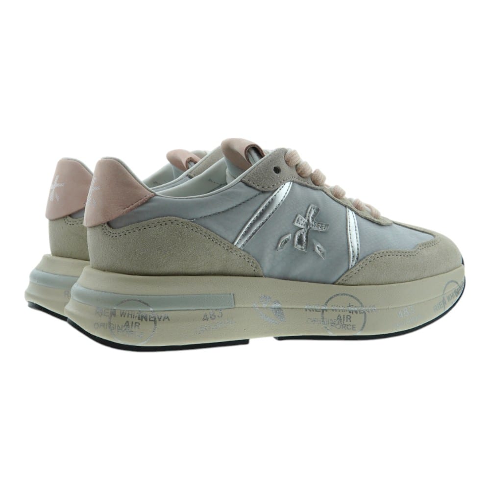 Compra Sneakers Beig Mujer Premiata Lander Beige y Plata | Gallery Carrile foto 4
