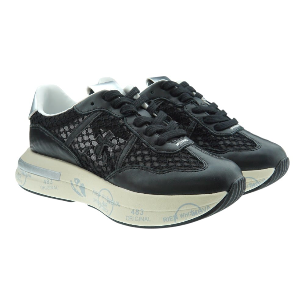 Sneakers Mujer Negras Premiata Cassie 7389