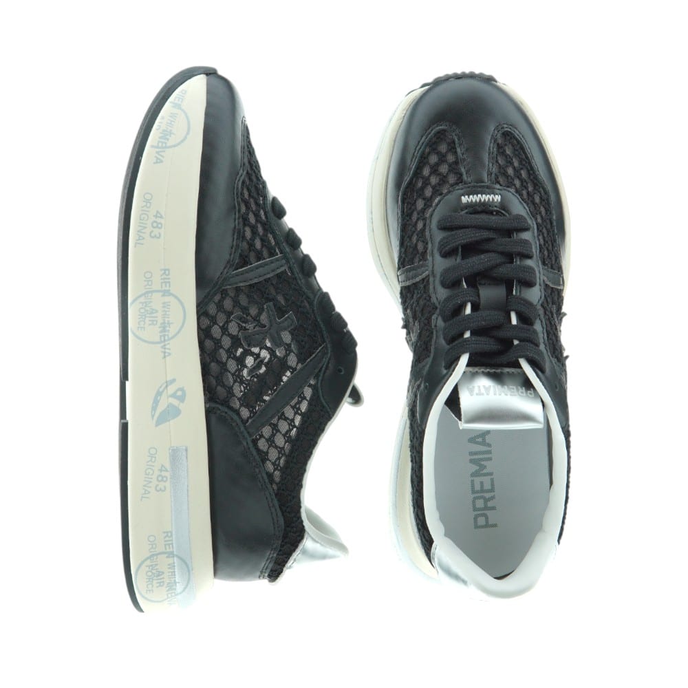 Sneakers Mujer Negras Premiata Cassie 7389 foto 2