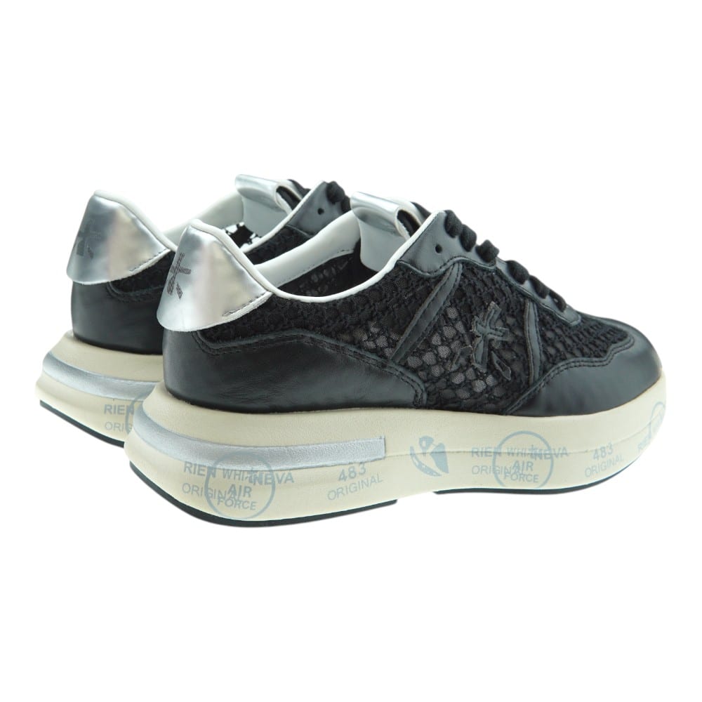 Sneakers Mujer Negras Premiata Cassie 7389 foto 4