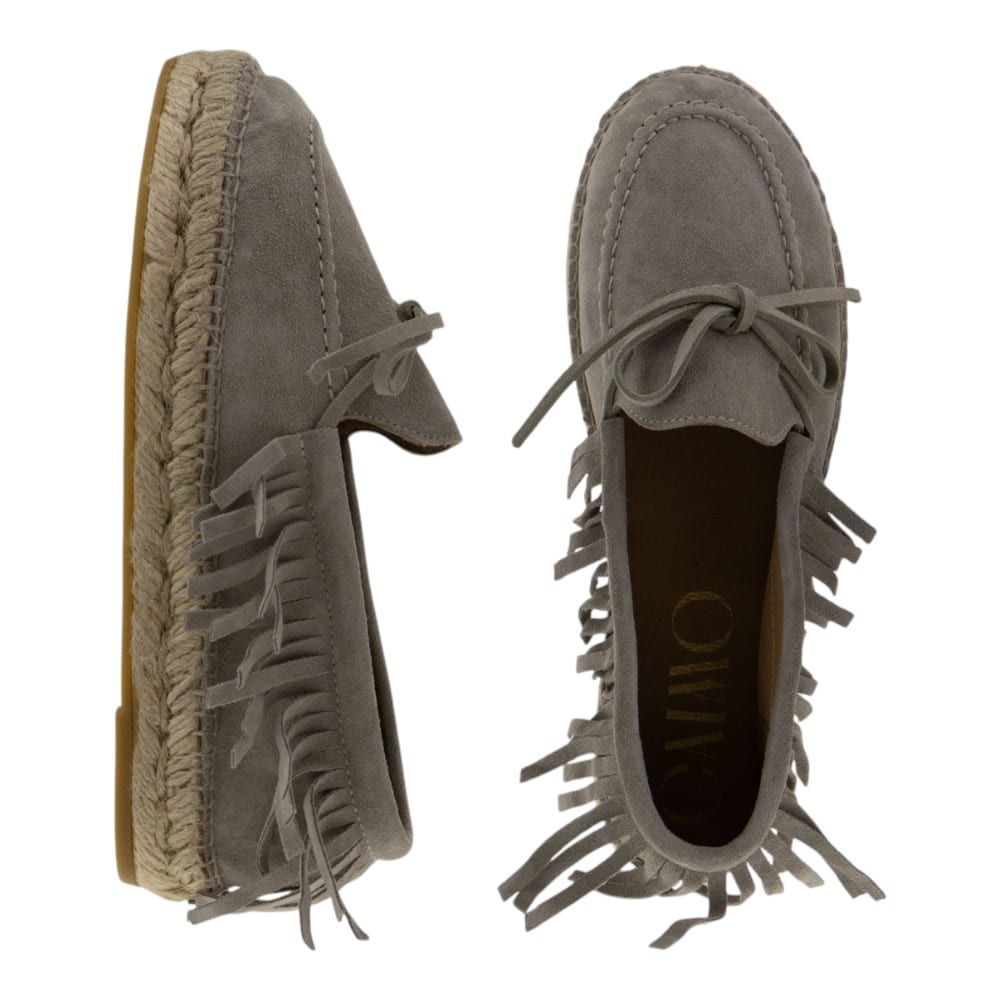 Mocasines mujer Gaimo de ante con flecos – Dos colores disponibles en Carrile foto 2