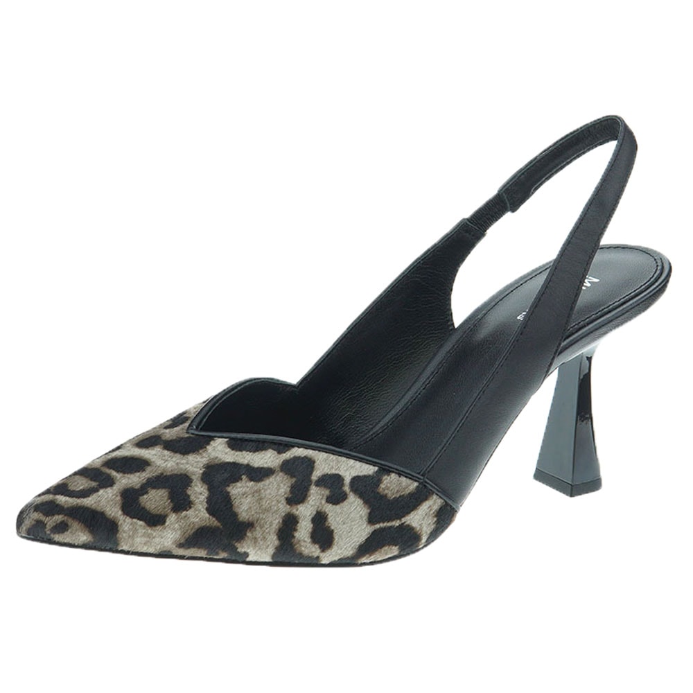 Zapato salón destalonado animal print Michael Kors Chelse Sling Malachite foto 3