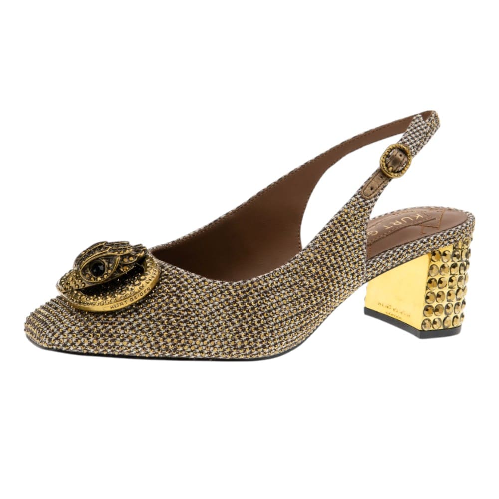 Zapatos Tacón Ancho Brillante Destalonado Kurt Geiger foto 3