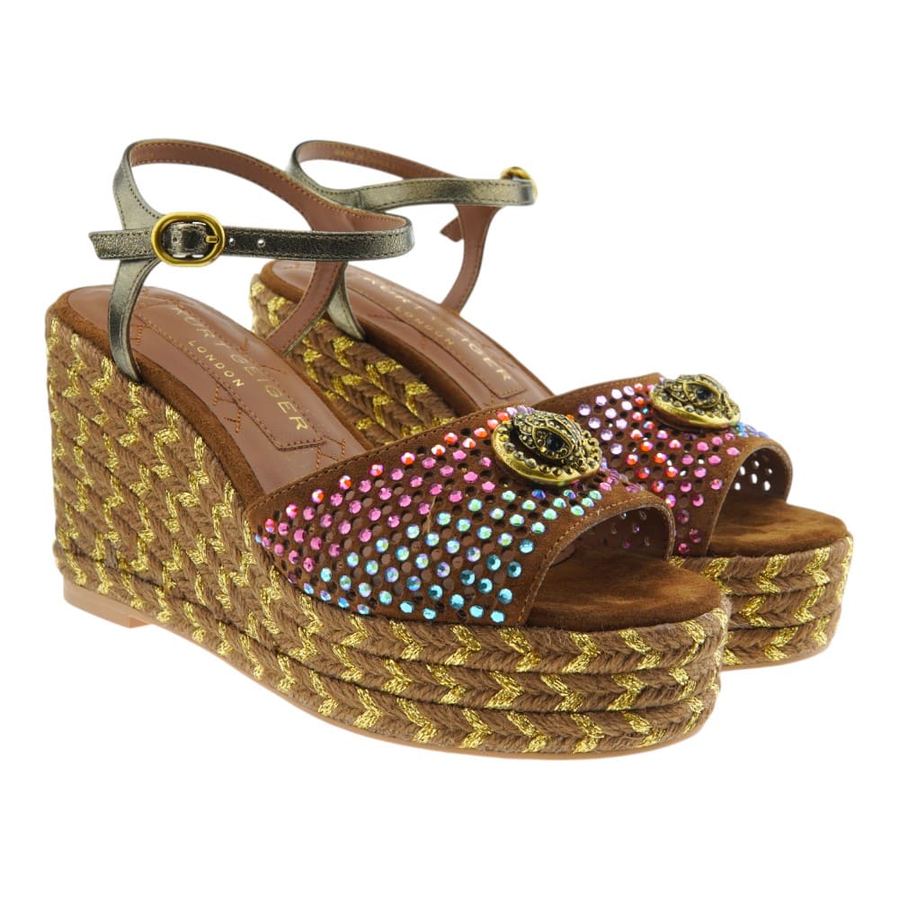 Sandalias Cuña Esparto Mujer Multicolores Kurt Geiger CHELSEA WEDGE