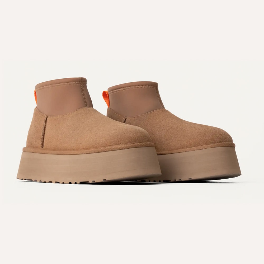 Botas Ugg Plataforma Mujer Classic Mini Dipper Cuero