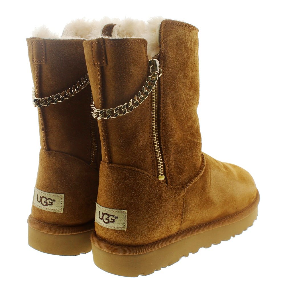Bota pelo cremallera mujer Ugg Classic Short