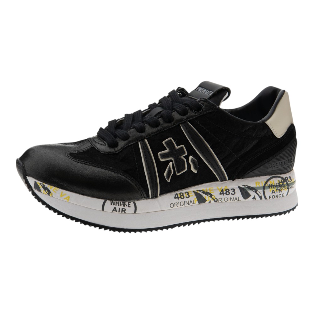 Zapatillas negras plataforma mujer | Premiata foto 3